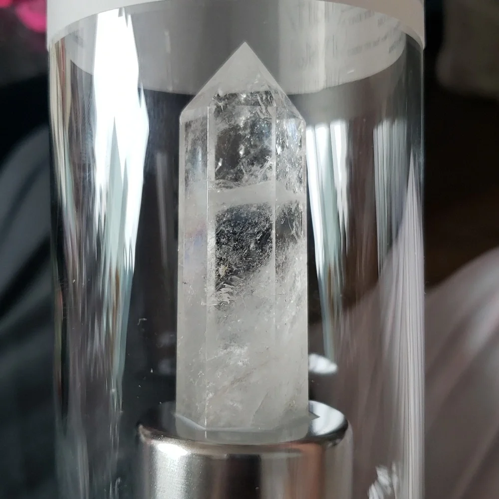 ❤️BUY 2 GET 1 FREE White Quartz Water Bottle, Size 16.2 oz.